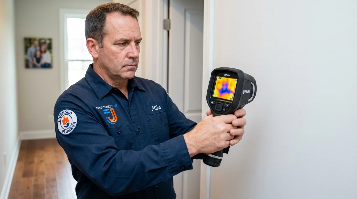 Thermal imaging leak detection by Johns Plumbing LLC in La Porte City